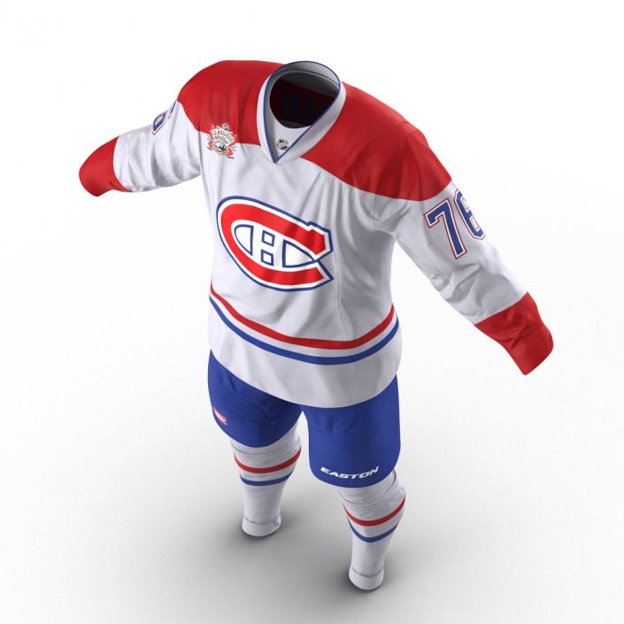 3D Hockey Clothes Montreal Canadiens model