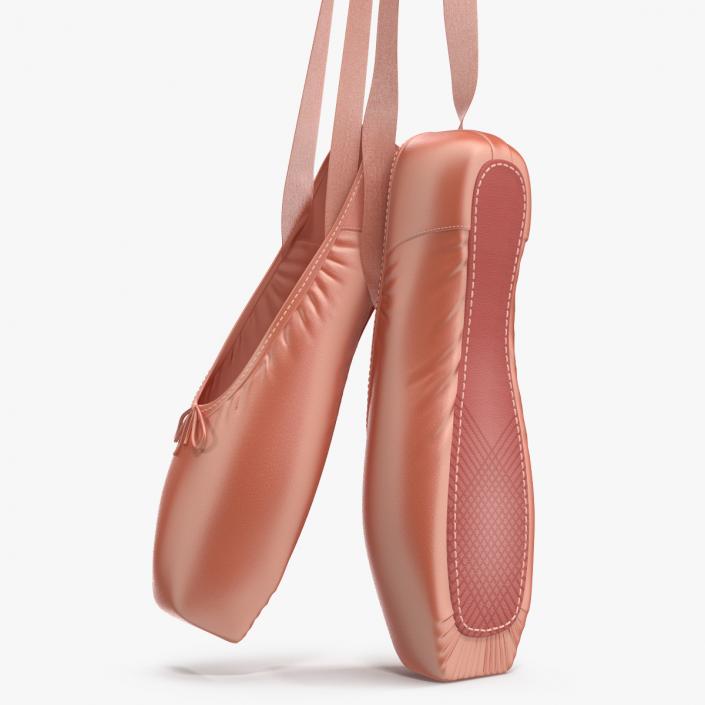 3D model Hanging Pink Ballet Shoes