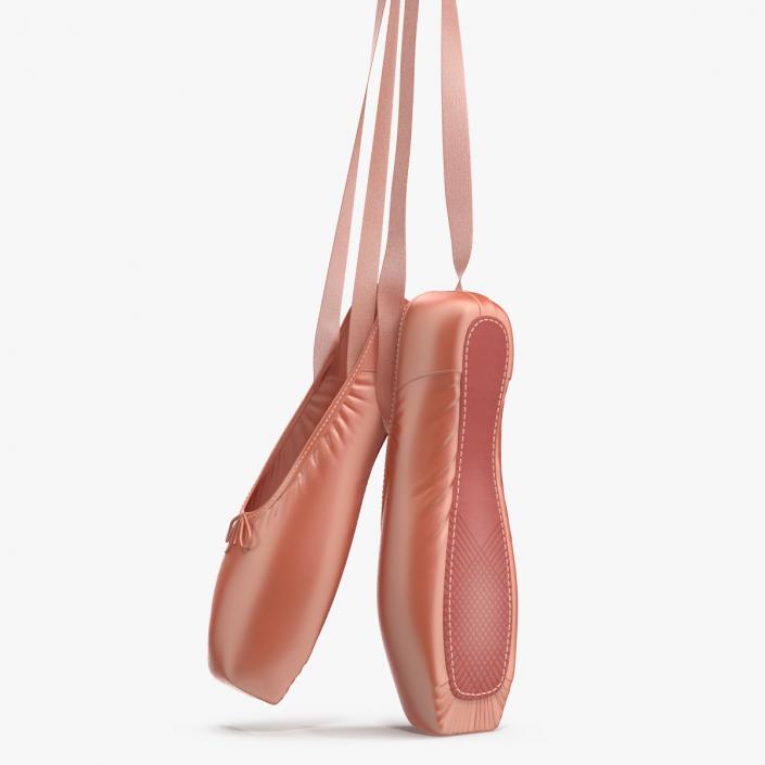 3D model Hanging Pink Ballet Shoes