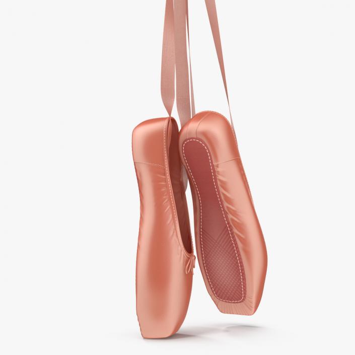 3D model Hanging Pink Ballet Shoes