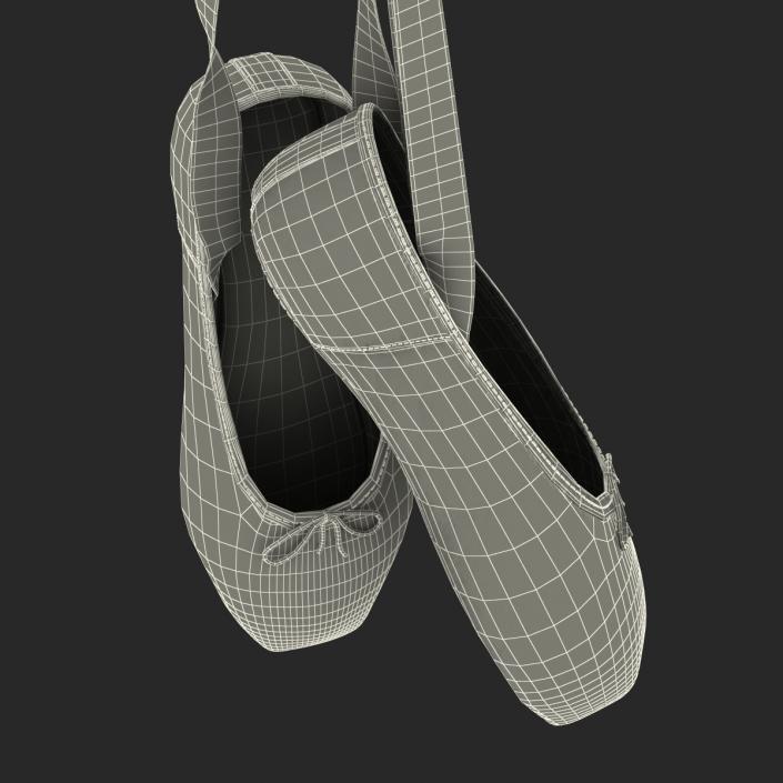 3D model Hanging Pink Ballet Shoes