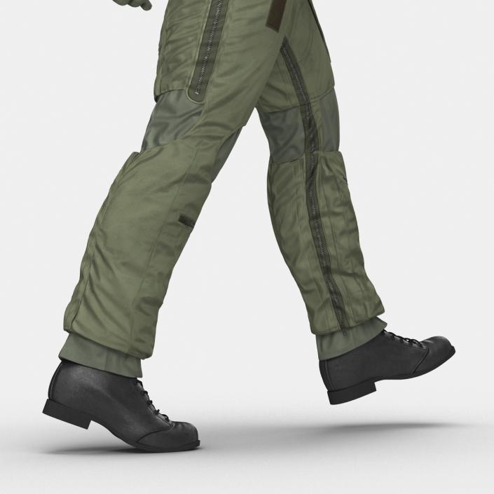 3D US Military Jet Fighter Pilot Pose 3