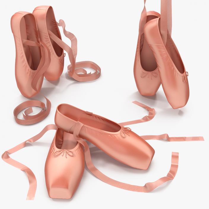 3D Ballet Shoes Set