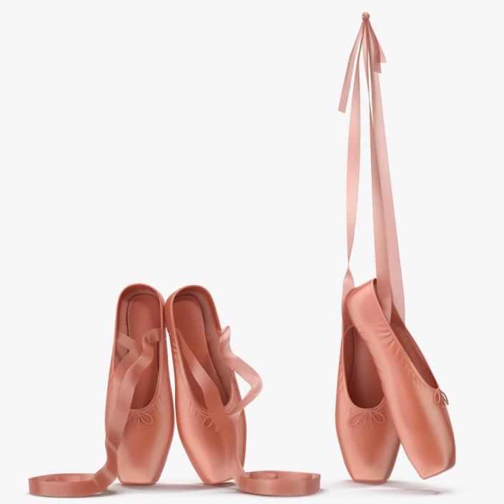 3D Ballet Shoes Set