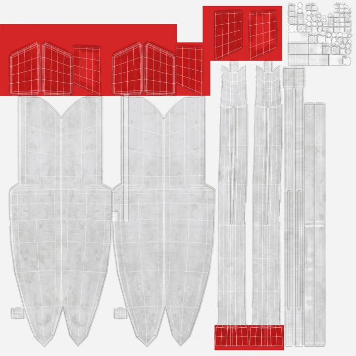 3D Small Sail Catamaran Black