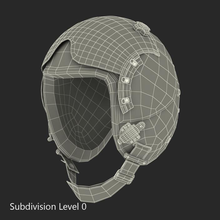 3D Military Pilot Helmet 2 model