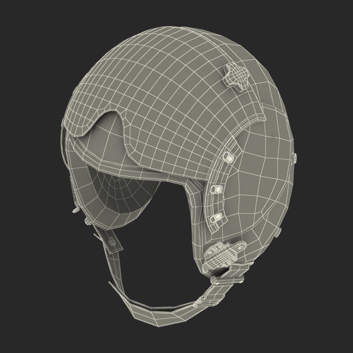 3D Military Pilot Helmet 2 model