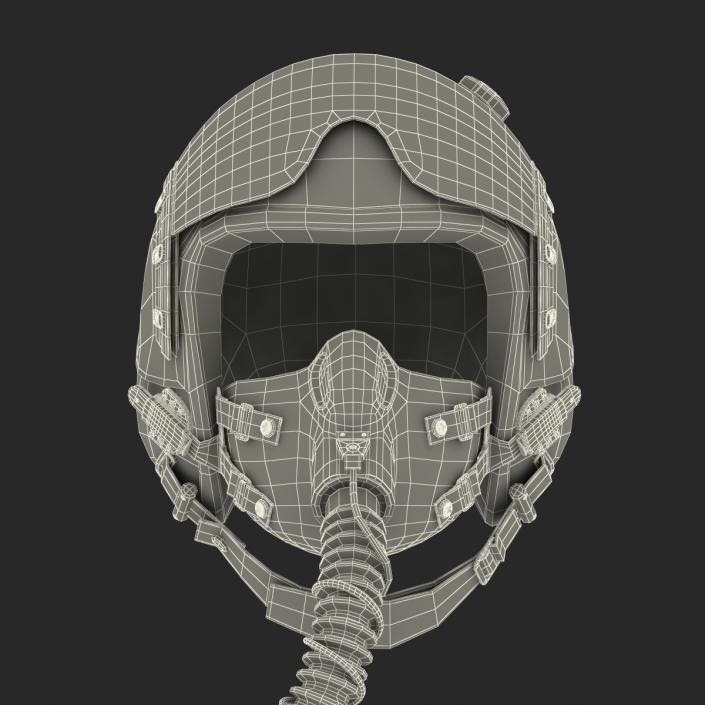 US Military Pilot Helmet 3D model