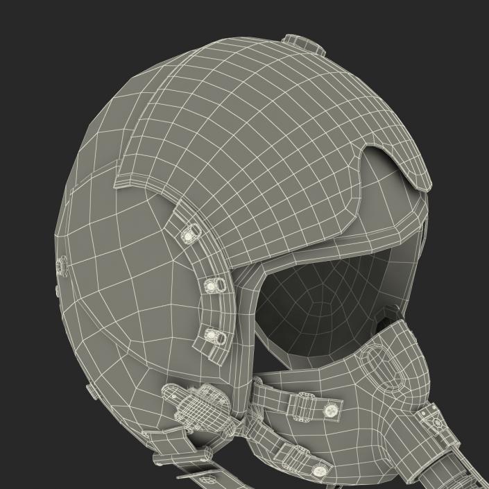 US Military Pilot Helmet 3D model