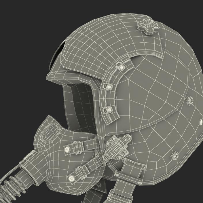 US Military Pilot Helmet 3D model