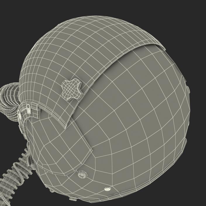 US Military Pilot Helmet 3D model