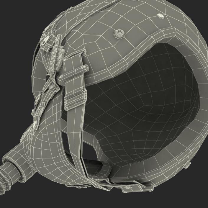 US Military Pilot Helmet 3D model