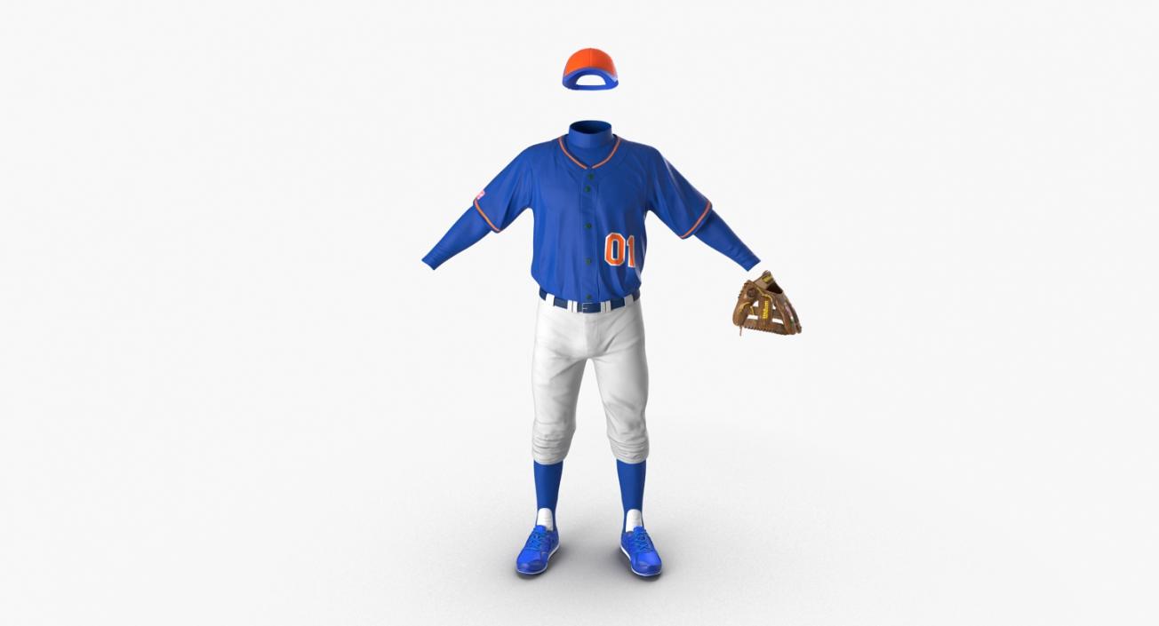 Baseball Player Outfit Generic 6 3D