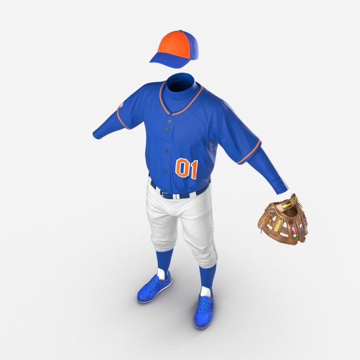 Baseball Player Outfit Generic 6 3D