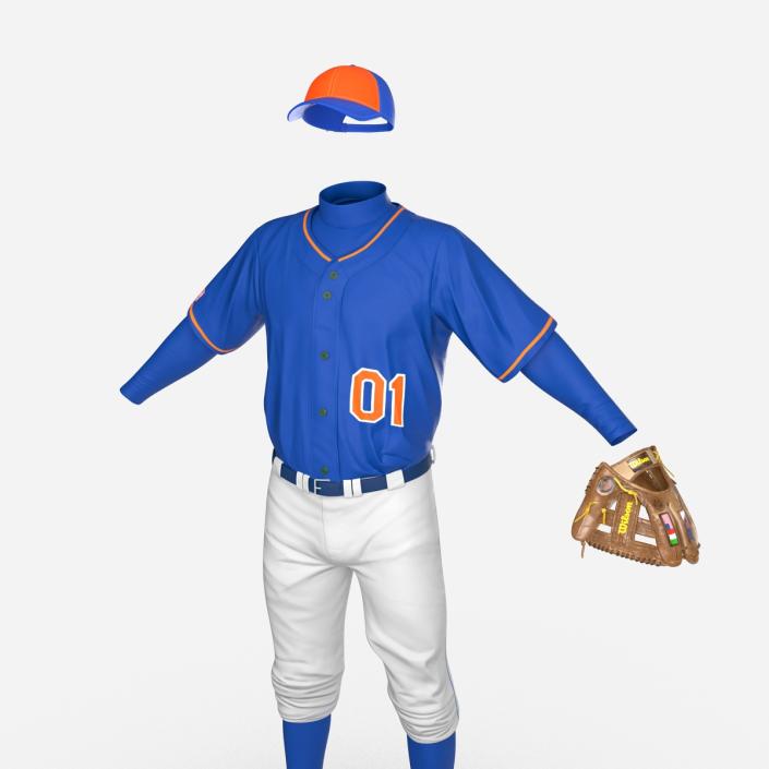 Baseball Player Outfit Generic 6 3D