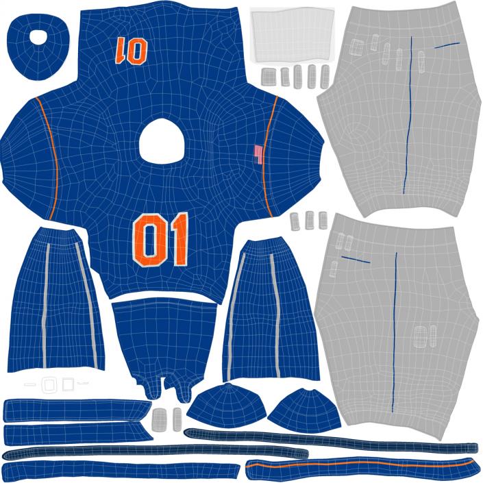 Baseball Player Outfit Generic 6 3D