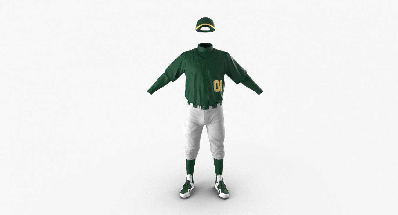 Baseball Player Outfit Generic 2 3D