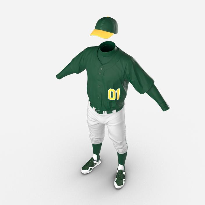 Baseball Player Outfit Generic 2 3D