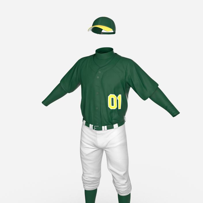 Baseball Player Outfit Generic 2 3D