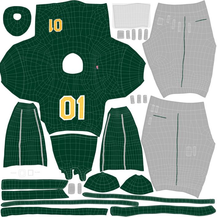 Baseball Player Outfit Generic 2 3D