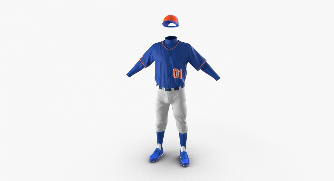 Baseball Player Outfit Generic 4 3D