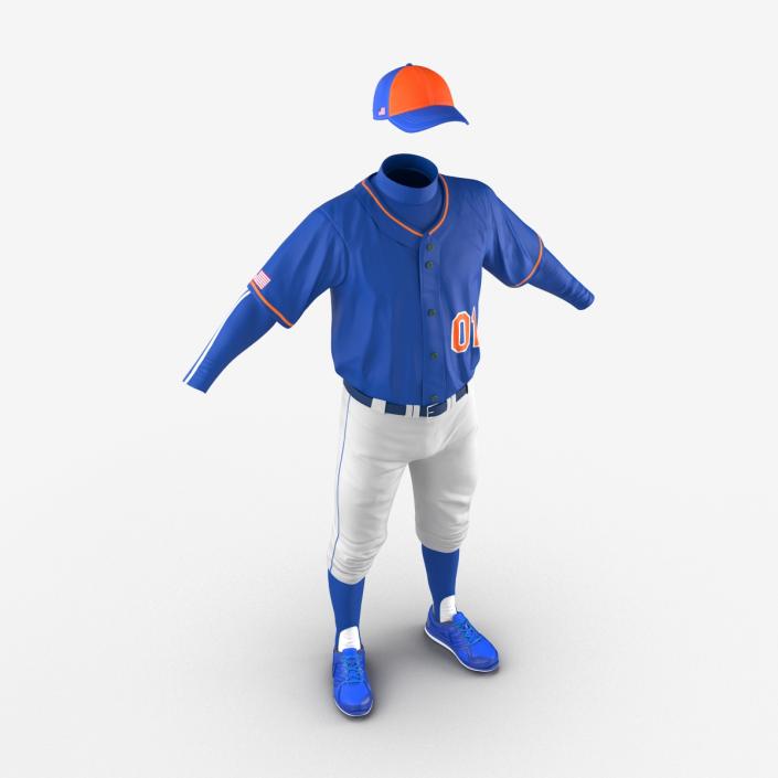 Baseball Player Outfit Generic 4 3D