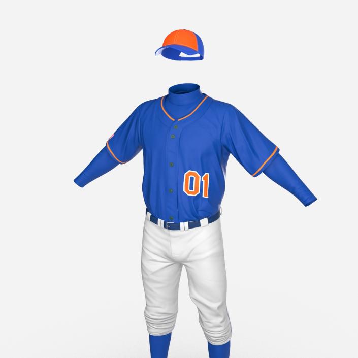 Baseball Player Outfit Generic 4 3D