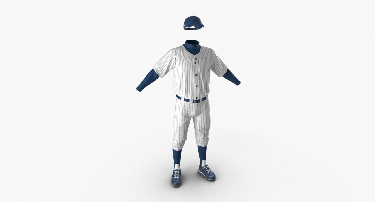 Baseball Player Outfit Generic 7 3D