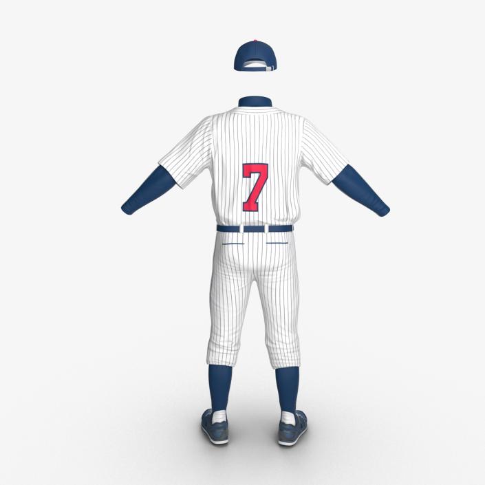 Baseball Player Outfit Generic 7 3D