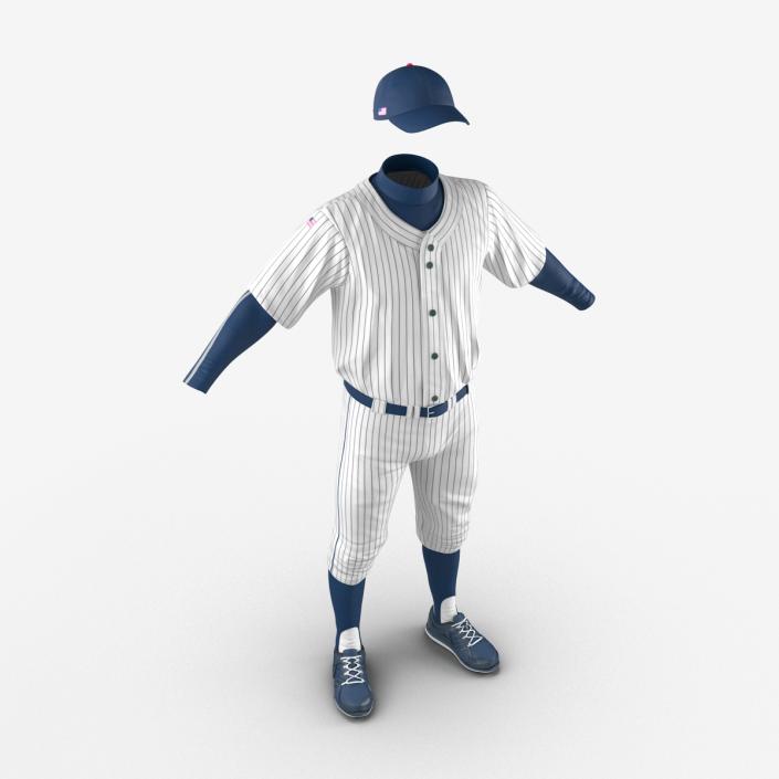 Baseball Player Outfit Generic 7 3D