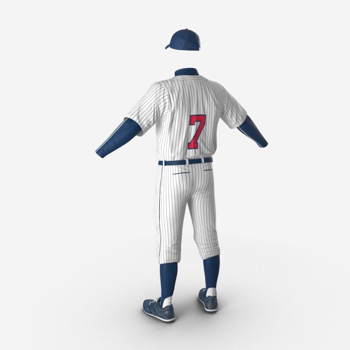 Baseball Player Outfit Generic 7 3D