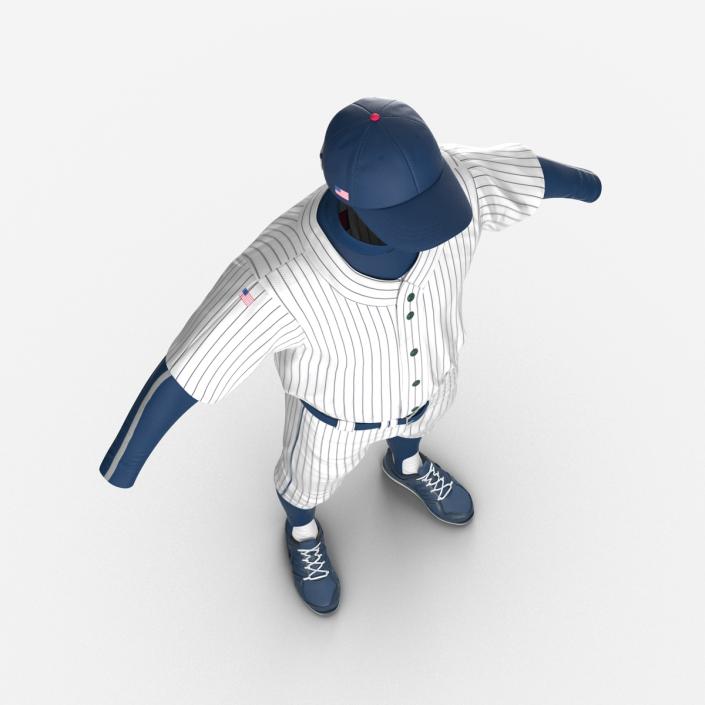 Baseball Player Outfit Generic 7 3D