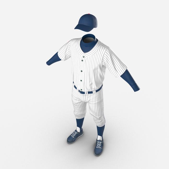 Baseball Player Outfit Generic 7 3D