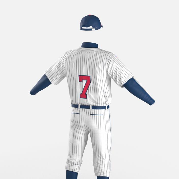 Baseball Player Outfit Generic 7 3D