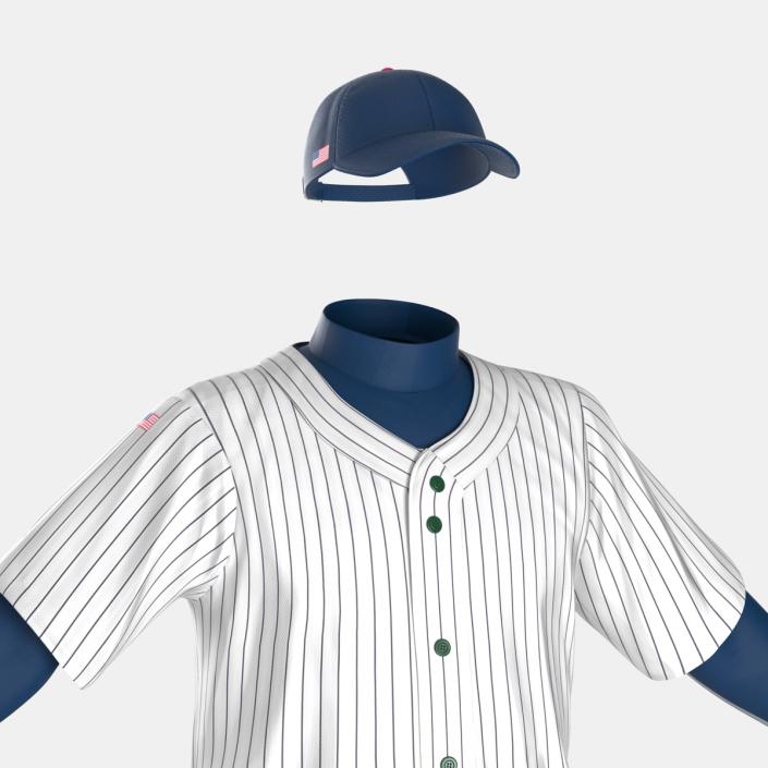 Baseball Player Outfit Generic 7 3D