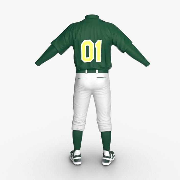 Baseball Player Outfit Generic 3 3D