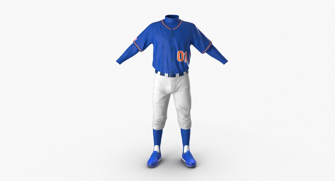 Baseball Player Outfit Generic 5 3D