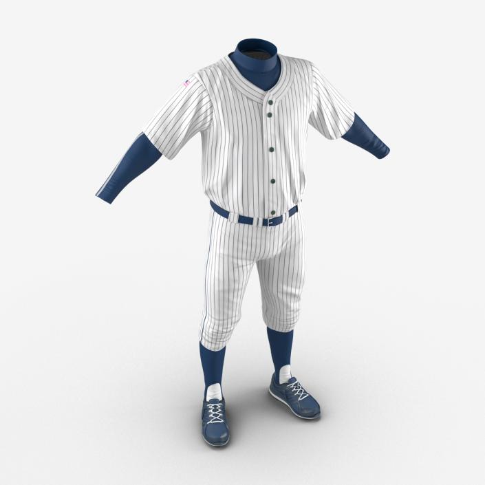 Baseball Player Outfit Generic 8 3D