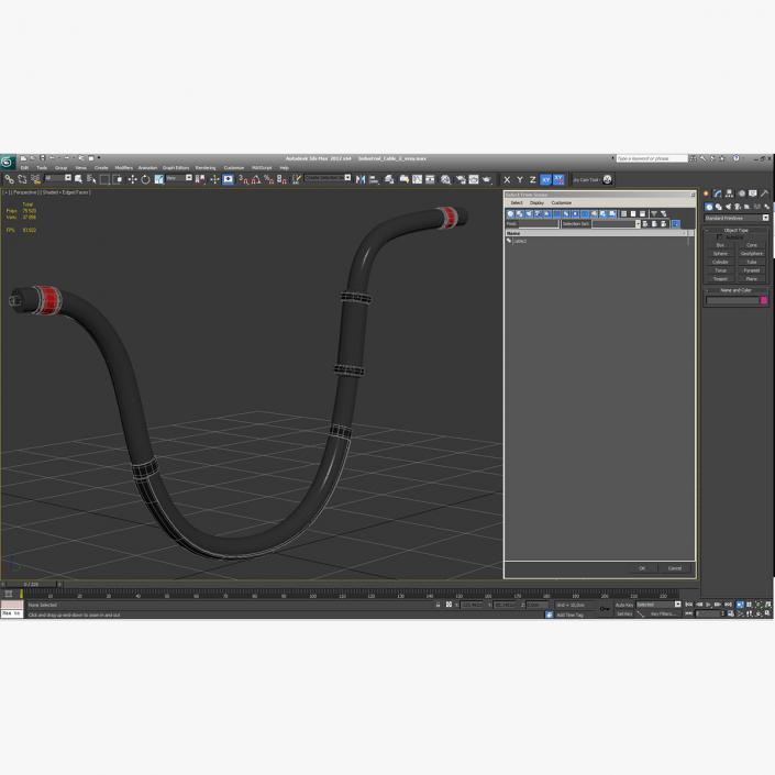 3D Industrial Cable 2 model