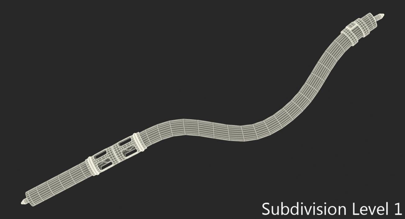 3D Industrial Cable 3 model