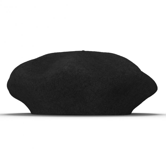 Wool Classic Beret Hat 3D