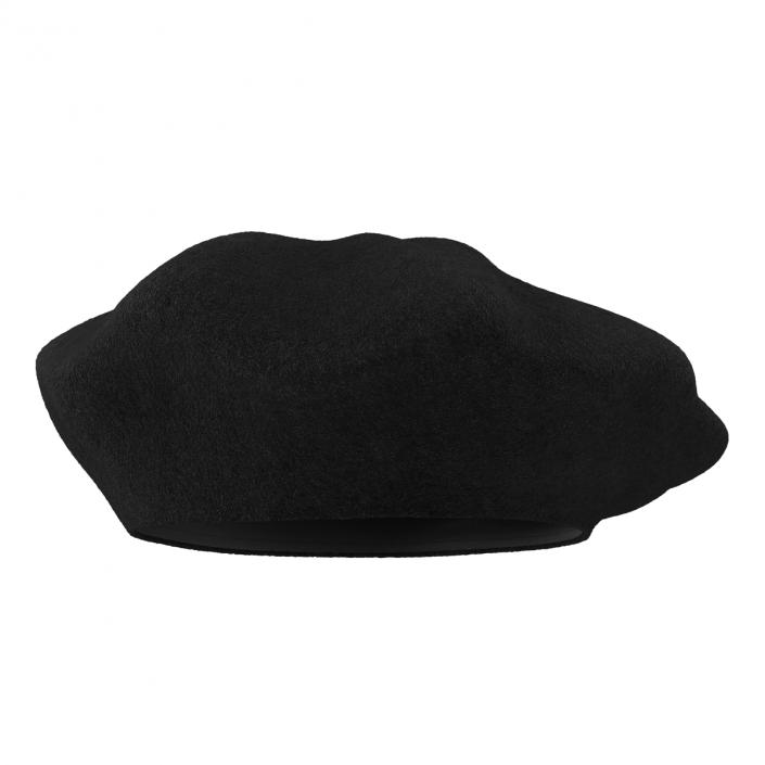 Wool Classic Beret Hat 3D