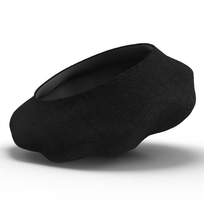 Wool Classic Beret Hat 3D