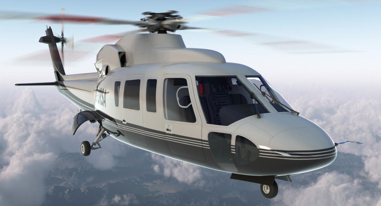 3D Utility Helicopter Sikorsky s76