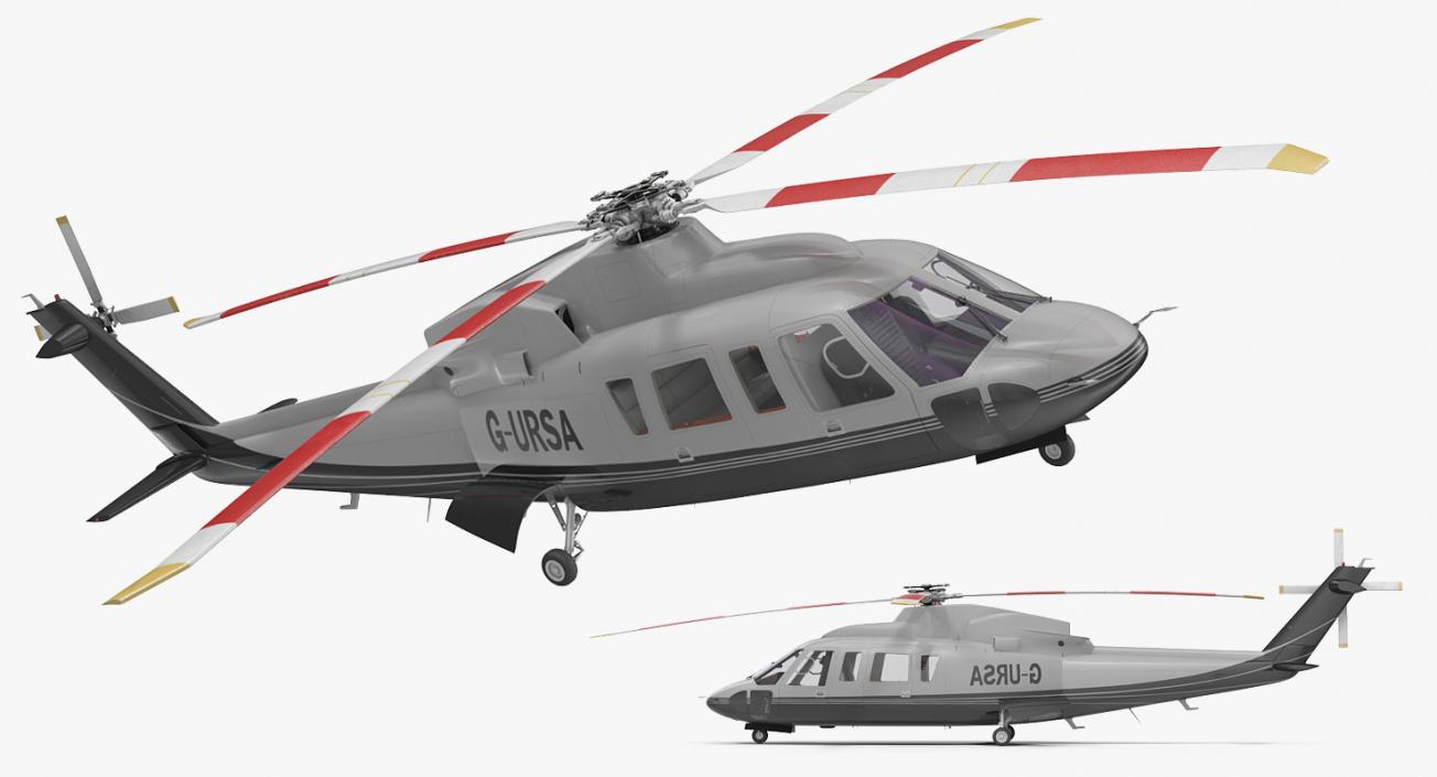 3D Utility Helicopter Sikorsky s76