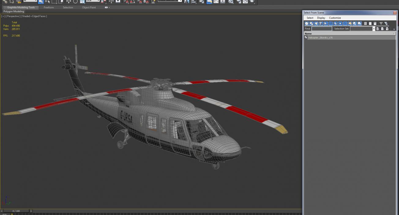 3D Utility Helicopter Sikorsky s76