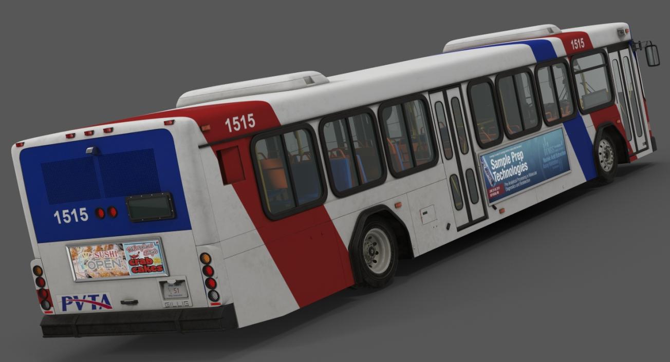 3D model Gillig Low Floor Bus