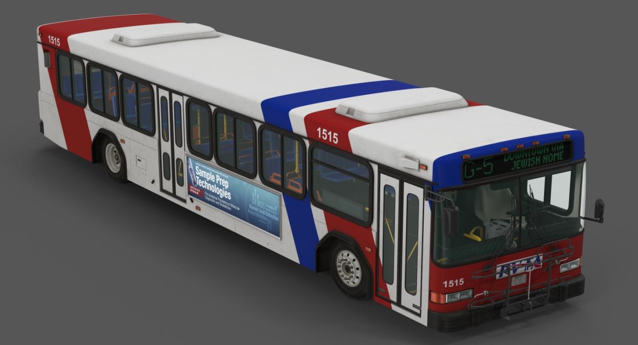 3D model Gillig Low Floor Bus