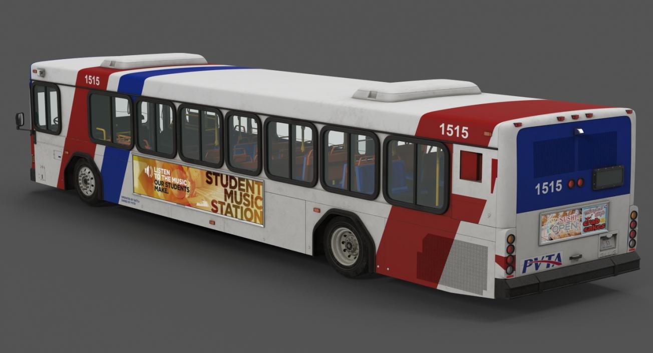 3D model Gillig Low Floor Bus