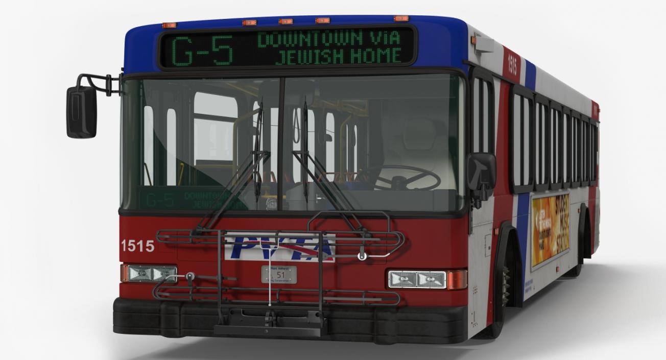 3D model Gillig Low Floor Bus